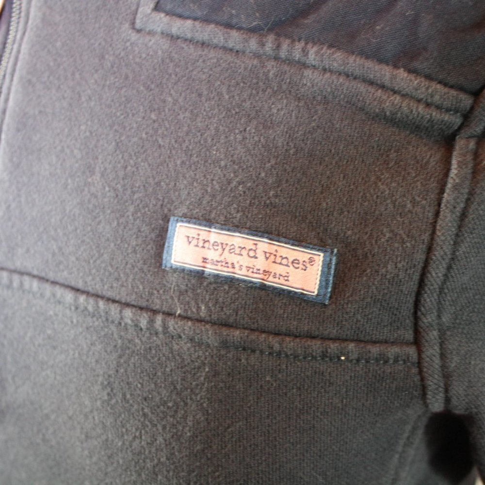 Vineyard Vines Sweatshirt 1/4 Zip Pullover Style Dark Blue 100% Cotton S… - Picture 2 of 6
